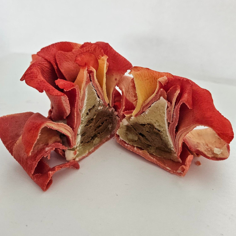 Inside Chocolate flowers